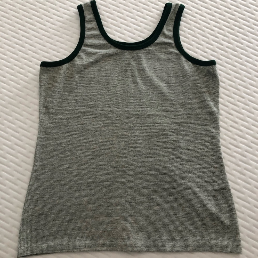 Vintage Men’s Ringer Tank Top - Medium, Green